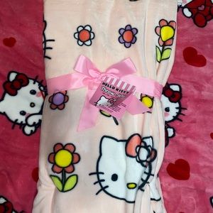 Hello kitty plush spring throw